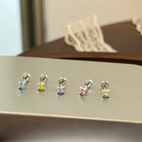 "Candy Sparkle" Little Star Mini Earrings / Screw-Back for Cartilage and Ear Bone - Delicately Designed