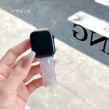 大ヒット商品「軽やかバンド」の新作！「マーブルニュアンス」樹脂アップルウォッチバンド