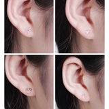 "Even when your piercings are taking a break, don't forget to be cute." Discreet protection. A 5-piece set of carefully designed transparent resin earrings.