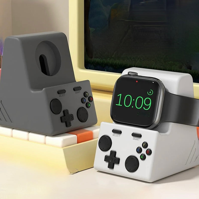"Funny" game console-design Apple Watch stand
