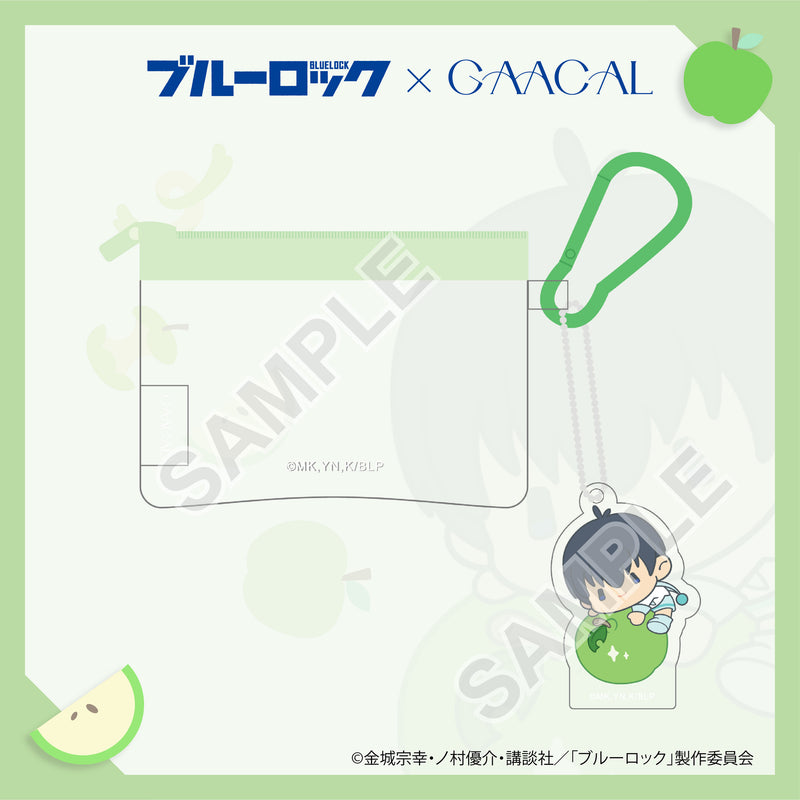 [Pre-order] Limited quantity Blue Rock x GAACAL mini clear pouch with charm, fruit version, Kiyoshi Seiichi