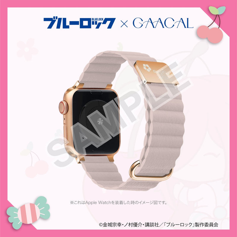[Pre-order] Limited quantity Blue Rock x GAACAL engraved magnetic Apple Watch band Fruit ver. Chigiri Leopard