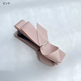 "Adult Cute" for Everyday. Sophisticated Banana Clip with Elegant Ribbon Finish