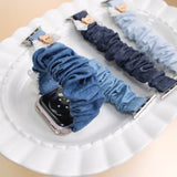 "Yurukawa Denim" Bear Ribbon Apple Watch Band