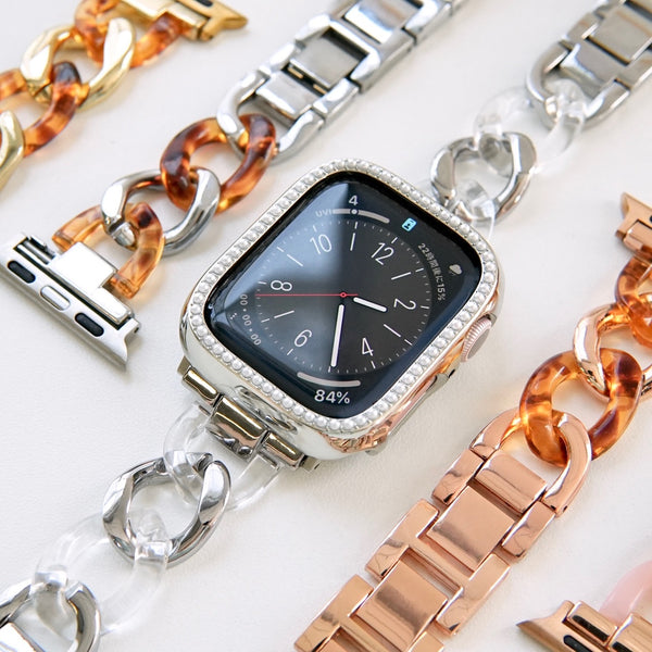 "Switch it up stylishly" Apple Watch bands made from different materials 