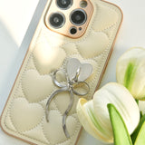 "Silver Knot" iPhone case with ribbon motif