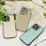 "Sophisticated Basic" Shockproof PU Leather Smartphone Case