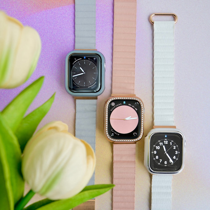 GAACAL Original New Color "Perfect Line" Magnetic PU Leather Apple Watch Band