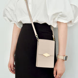 "Refined Pochette" PU Leather Shoulder Bag