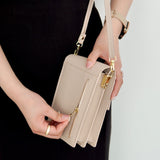 "Refined Pochette" PU Leather Shoulder Bag