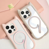 "Gently wavy" macaron-colored silicone case