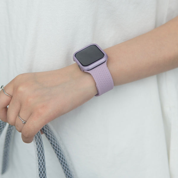 "With me doing my best" Silicone Apple Watch Band 