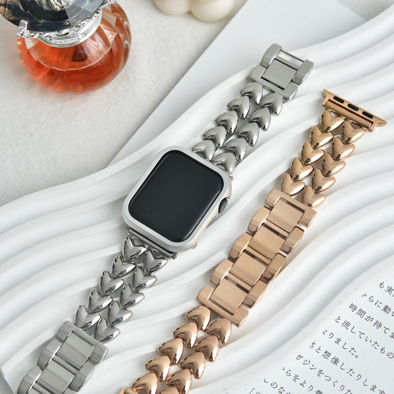 "Connecting Hearts" Heart Chain Apple Watch Band 