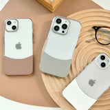 "Protection and Color" Clear Bicolor iPhone Protective Case