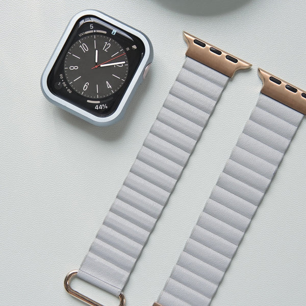 [New color for popular band 2024] "Perfect fit" magnetic PU leather Apple Watch band