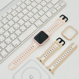 "Beyond the Line" Lined Silicone Apple Watch Band 