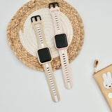 "Beyond the Line" Lined Silicone Apple Watch Band 