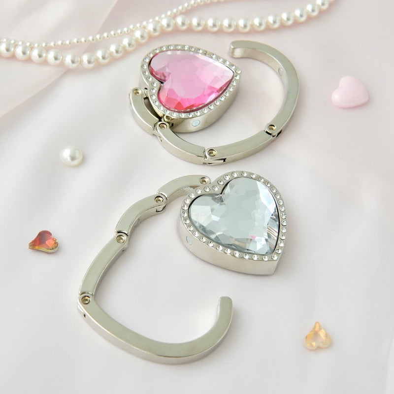 "One Hook" Heart-shaped Jewel-like Bag Hanger