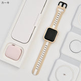 "Beyond the Line" Lined Silicone Apple Watch Band 