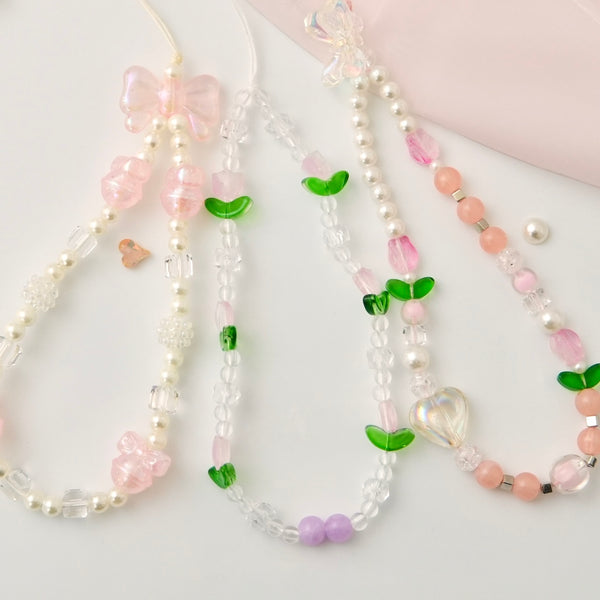 "Transparent Summer" Clear Bead Strap