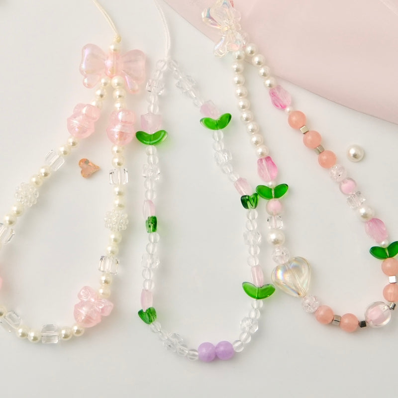 "Transparent Summer" Clear Bead Strap