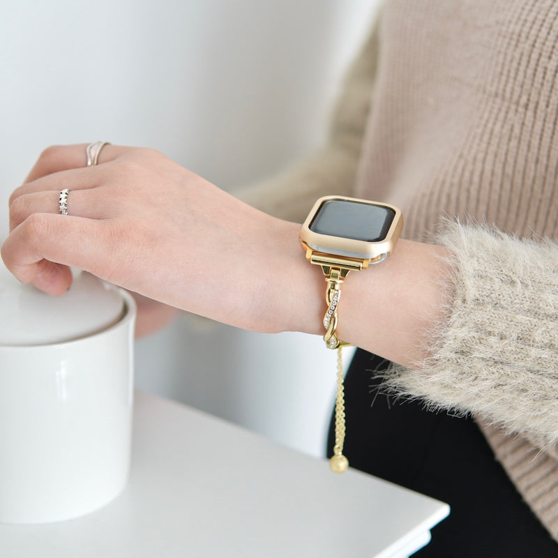 "Shining Spiral" Bangle-style Apple Watch Band 