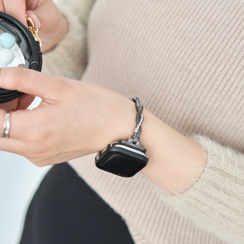 "Shining Spiral" Bangle-style Apple Watch Band 