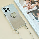 "Depending on the occasion" Silver multi-functional shoulder smartphone case