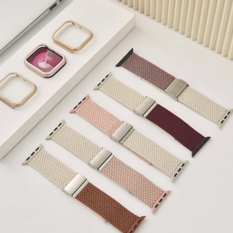 "Switch Color" Bi-Color Nylon Apple Watch Band 