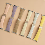 "Simple magnetic" one-touch leather watch band