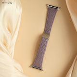 "Simple magnetic" one-touch genuine leather watch band