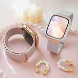 GAACAL Original New Color "Perfect Line" Magnetic PU Leather Apple Watch Band