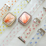 "Transparent Fruit" Fruit Pattern Clear Apple Watch Band 