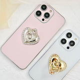 "Supporting Hearts" Heart-shaped smartphone ring stand