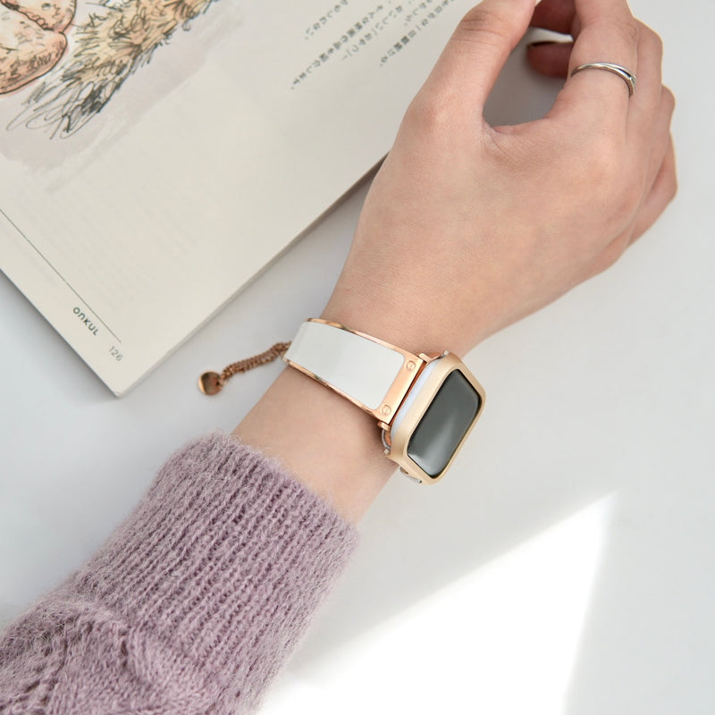 "Unwavering Elegance" Bangle-Style Apple Watch Band 