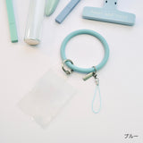 "Oshikatsu 3way" multi-function ring with clear card holder to prevent falling