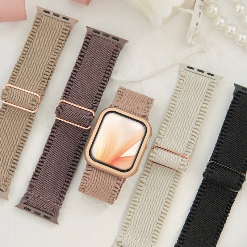 "Stable and feminine" thick nylon Apple Watch band 