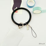 "Oshikatsu 3way" multi-function ring with clear card holder to prevent falling