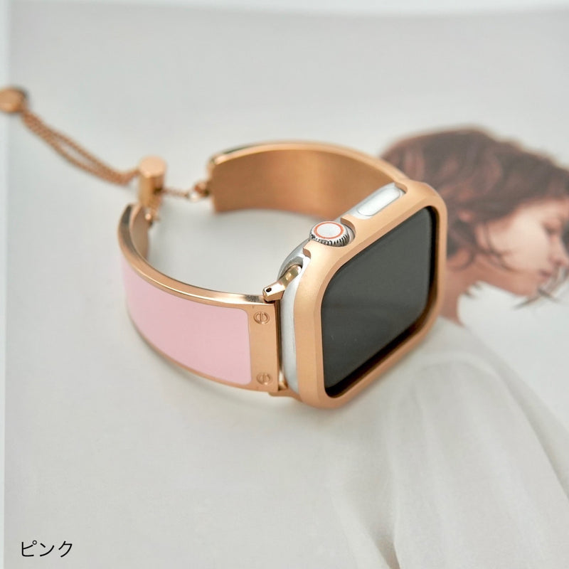 "Unwavering Elegance" Bangle-Style Apple Watch Band 