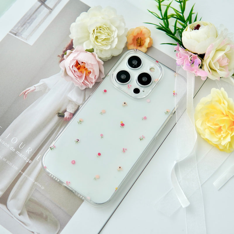 "Dot Bouquet" small flower pattern smartphone case