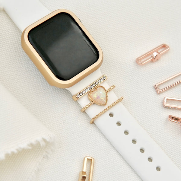 "Coordinate your band" Heart Apple Watch band accessory set