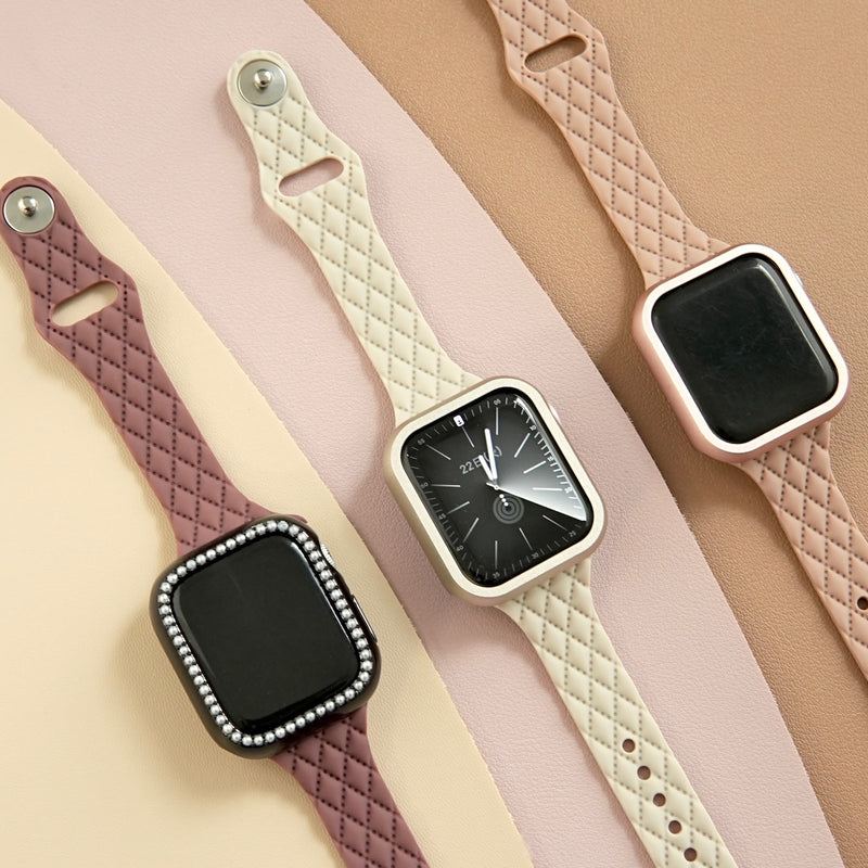 "Sophisticated 3D Pattern" Silicone Apple Watch Band