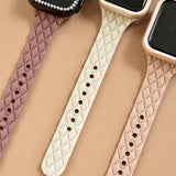 "Sophisticated 3D Pattern" Silicone Apple Watch Band