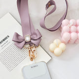 "Glossy Ribbon" Satin Ribbon Smartphone Shoulder