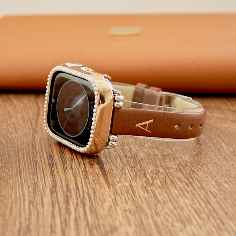 "Latte Leather" PU Leather Apple Watch Band 