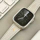 "Simple magnetic" one-touch genuine leather watch band