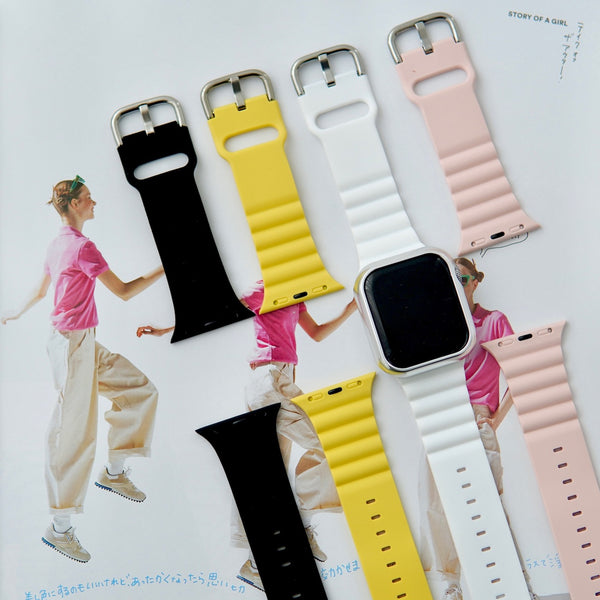 "Cute and sporty" silicone Apple Watch band 