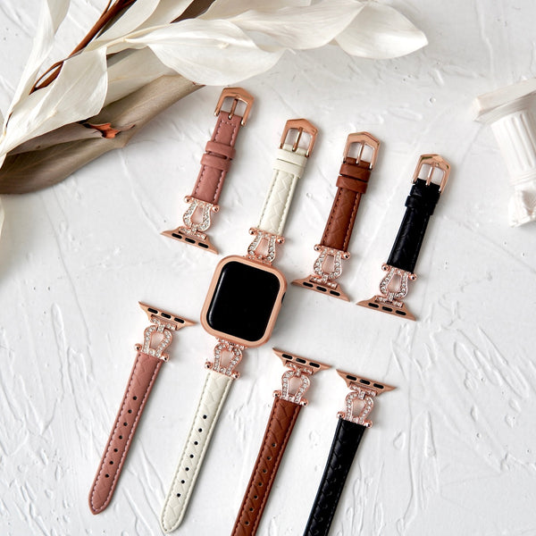 "Sparkle Connecting" Apple Watch Band with Stones 