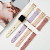 "Just Straight" PU Leather Apple Watch Band 