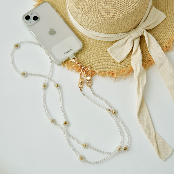 "Flower Chain" original smartphone shoulder strap with holder